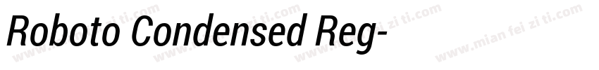 Roboto Condensed Reg字体转换